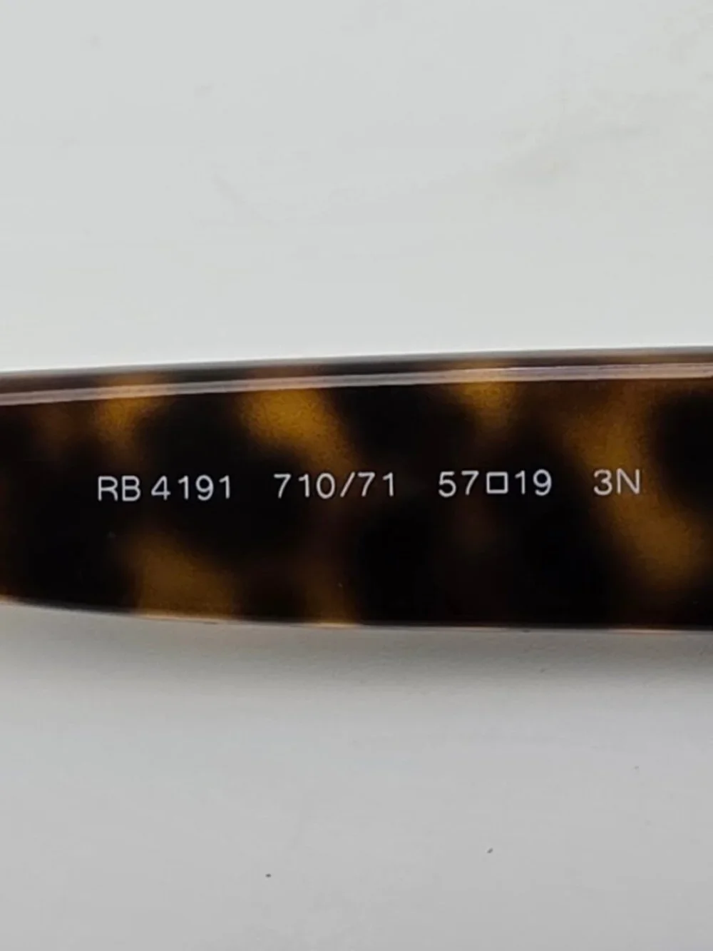 Ray-Ban RB4191 710/71 Light Havana Frame Polarized Grey Lens Sunglasses Italy